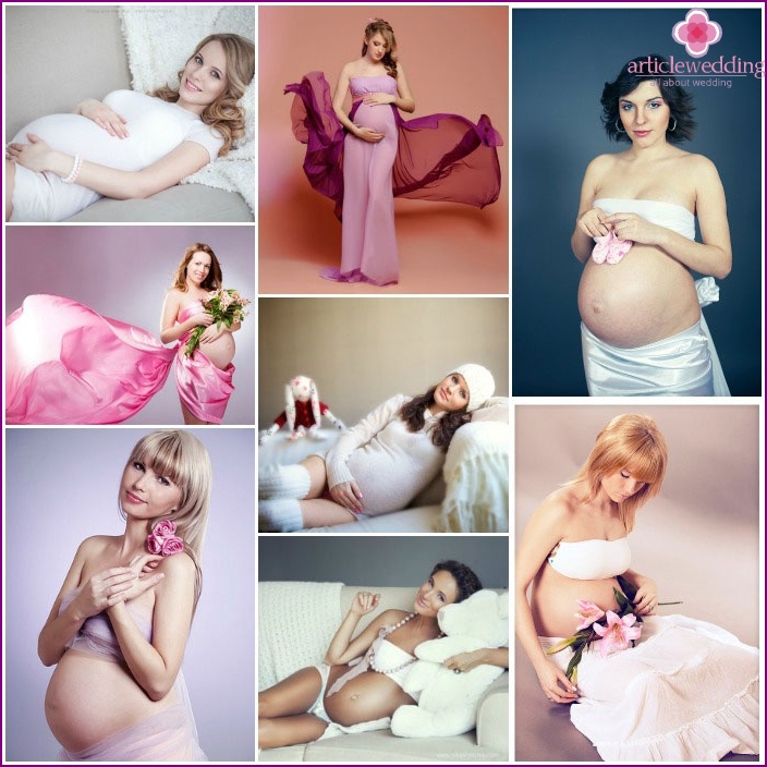 Photoset enceinte dans le studio