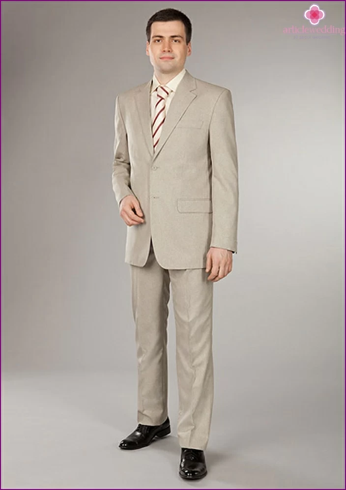 Summer wedding suit for men