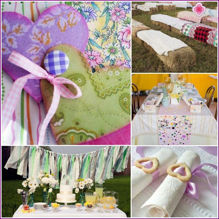 Chintz wedding decoration