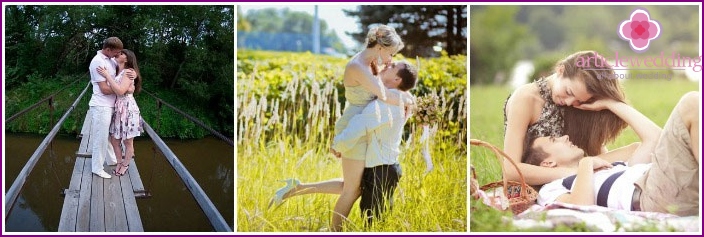 A chintz wedding: photographing the newlyweds in nature