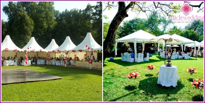 Wedding venue - restaurant park