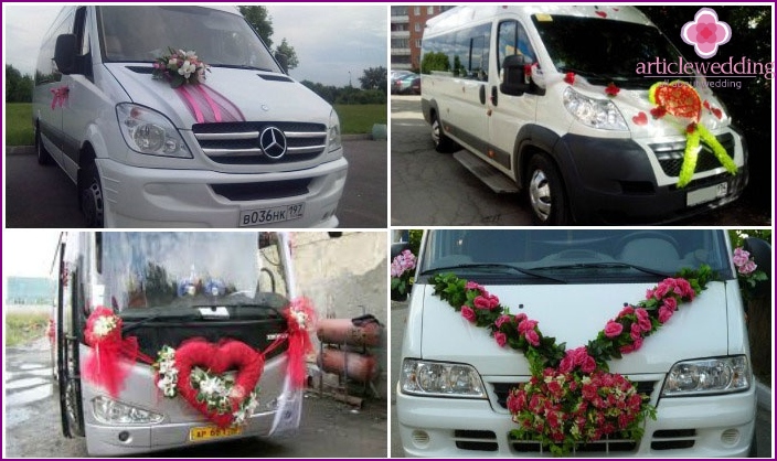 Transport for guests at the wedding