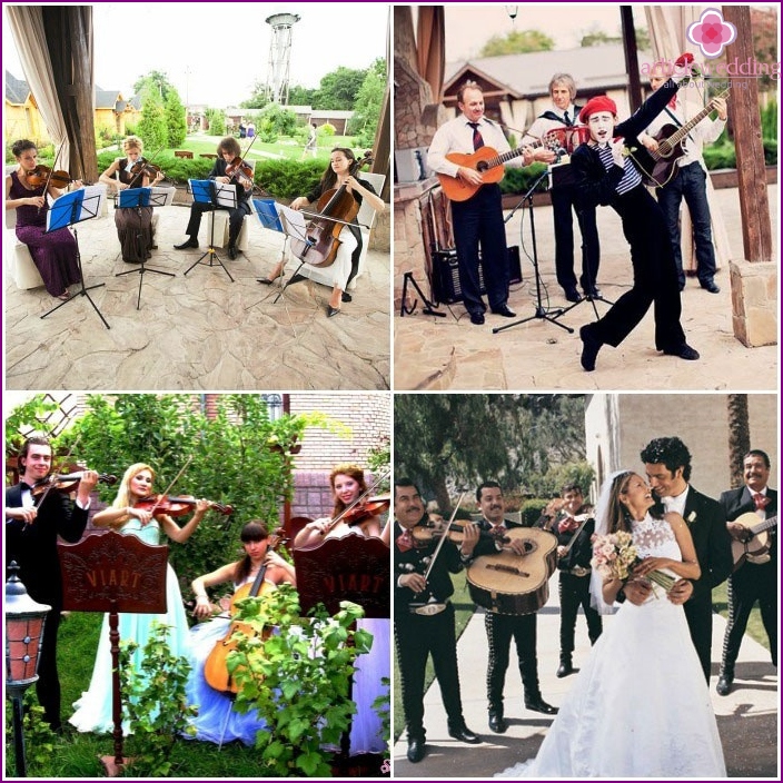 Musical accompaniment of the wedding