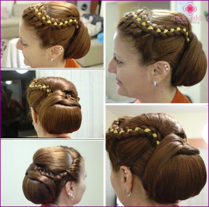 Greek style hairstyle
