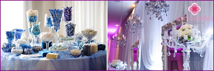 Winter style banquet hall decoration