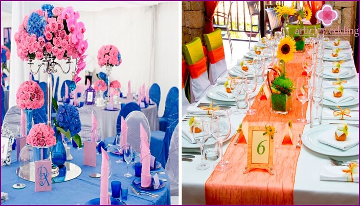 Design tables for guests