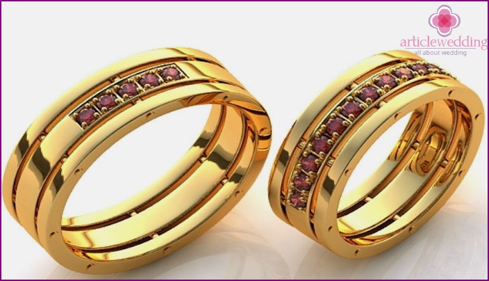 Ruby wedding rings