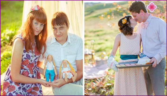 Interesting ideas for a photo shoot for a wedding anniversary