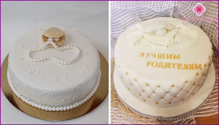 Pearl Wedding Cake Design Ideas