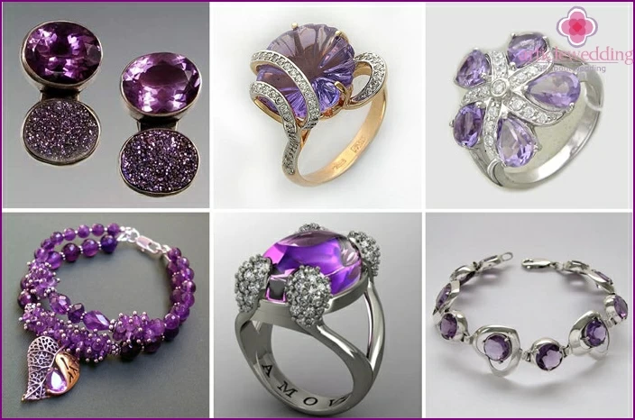 Wedding Amethyst Jewelry