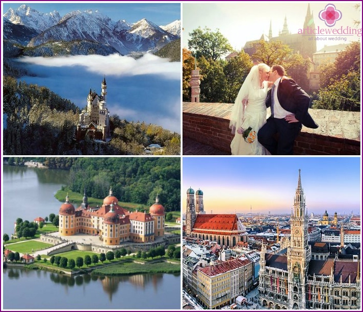 A trip after a wedding in the cities of Germany