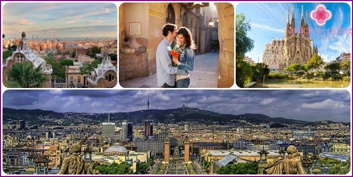 Barcelone pour les amoureux en juillet