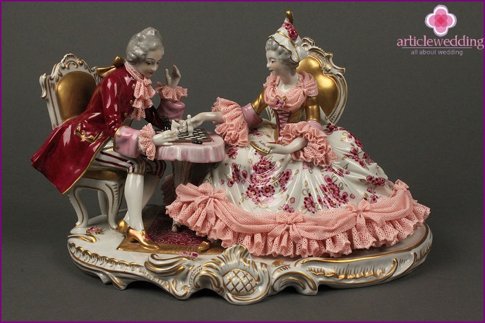 Anniversary porcelain figurine.