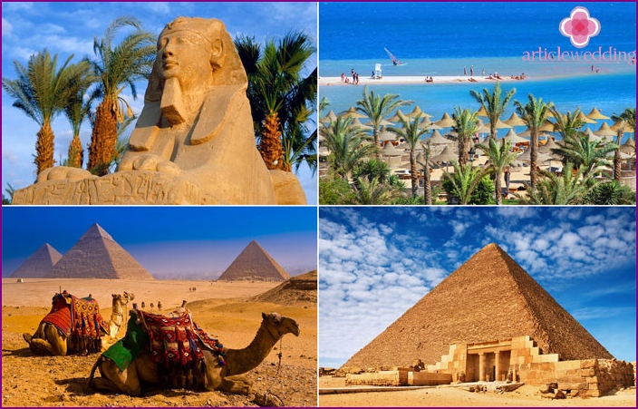 Honeymoon Among Egyptian Pyramids