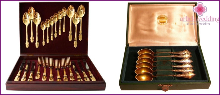 Cupronickel Cutlery Set