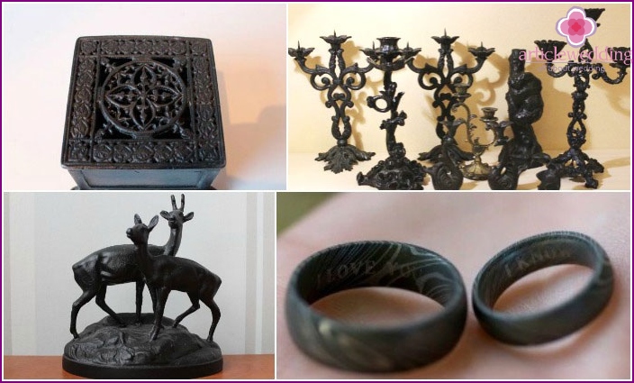 Gift options for a cast-iron wedding