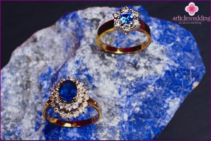 Sapphire engagement rings - wedding anniversary attribute