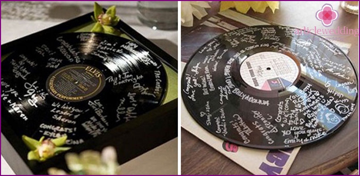 Record Wedding Wish Book