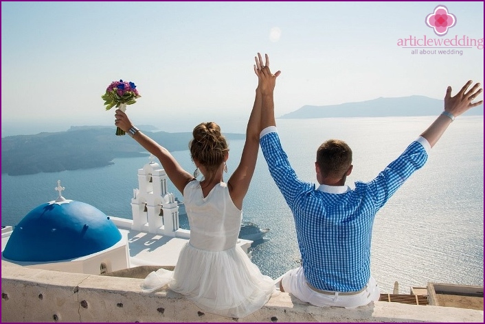 Santorini perfetta per un matrimonio