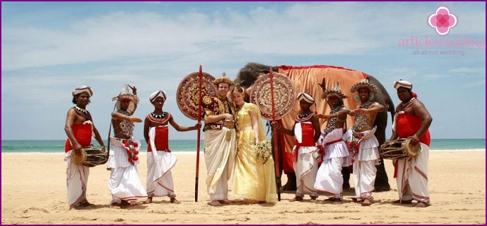 Exotische Hochzeit in Indien