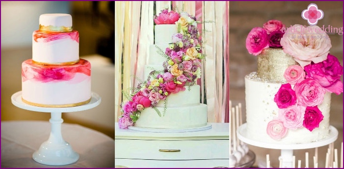 خيارات كعكة الزفاف