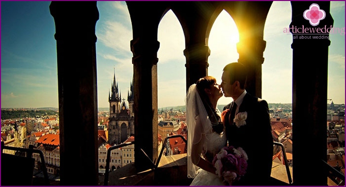 Symbolic wedding ceremony in the Czech Republic