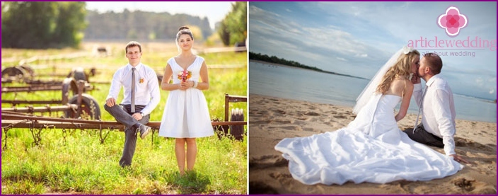 Die Schönheit der Hochzeit im Juni