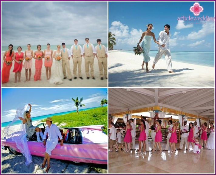 Organization of wedding ceremonies in Cuba