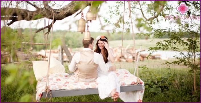 Boda económica en la naturaleza