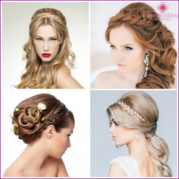 Pigtail Bride Hairstyles