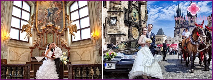 A fabulous wedding for two in Prague