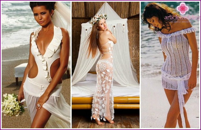 خيار فستان زفاف الشاطئ