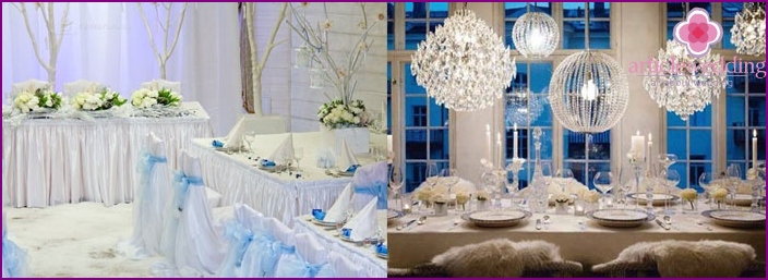 Tematikus étterem: Téli stílusú esküvő