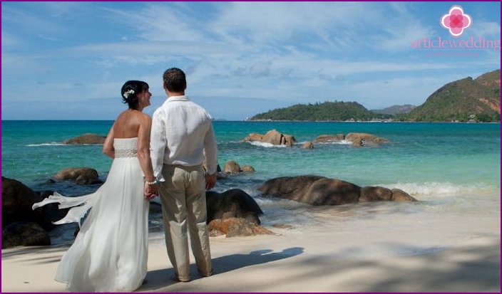 Seychelles tropicales: cérémonie de mariage