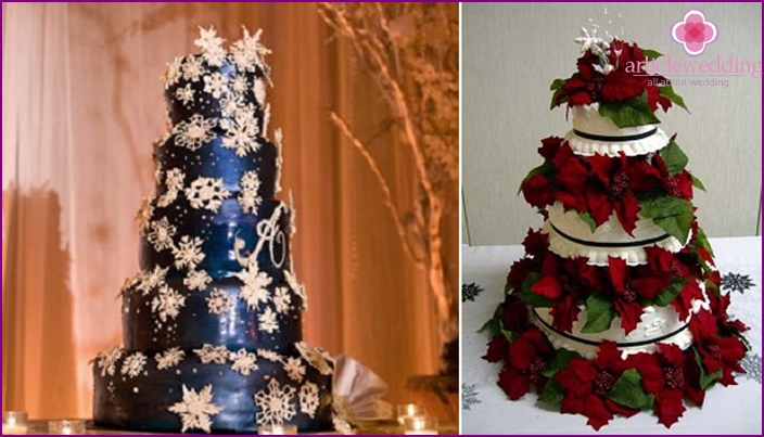 Bolo de casamento de Natal