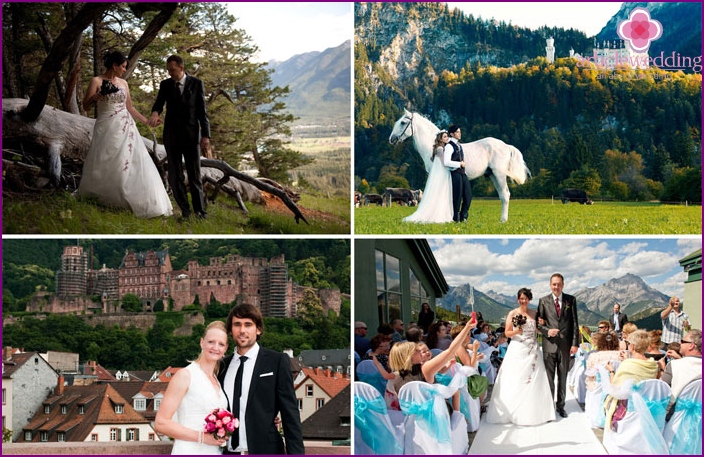 صورة فوتوغرافية لحفل زفاف في ألمانيا