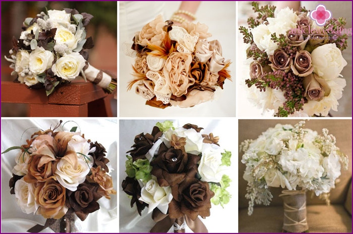 Coffee Bridal Bouquet