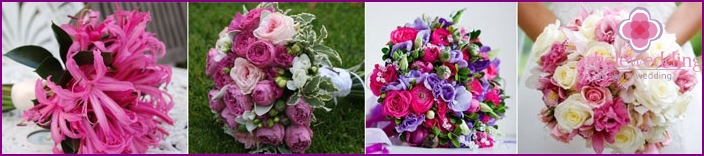 Bouquet da sposa per un matrimonio lampone
