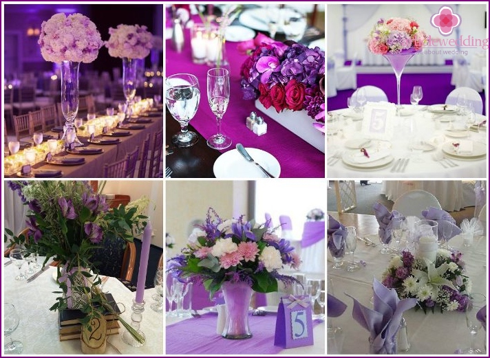 Lavender Wedding Table Decor