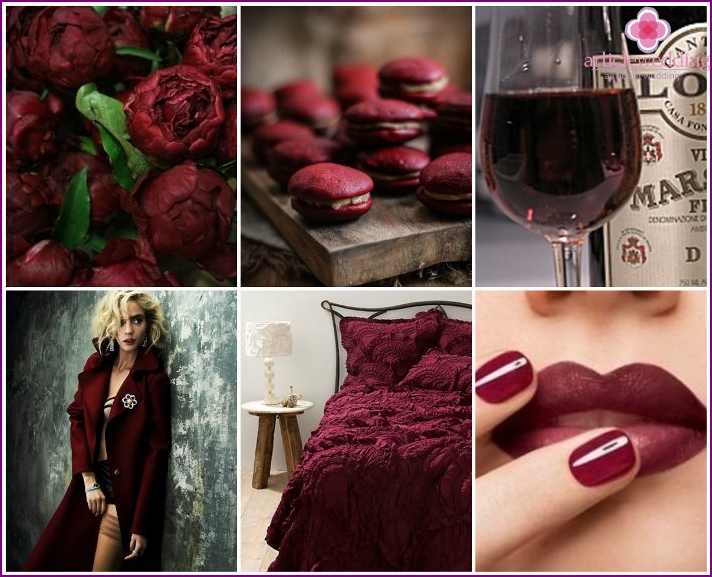 Marsala color palette