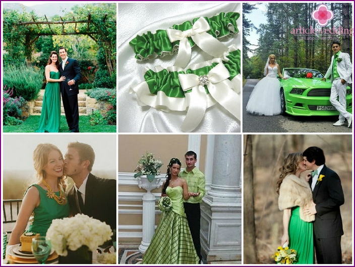 Look da sposa in verde