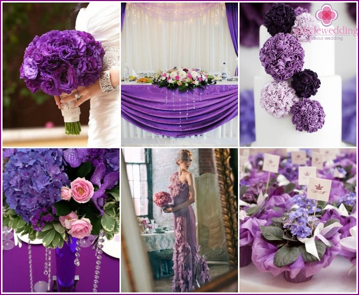 Purple color wedding