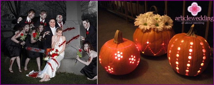 Matrimonio autunnale di Halloween