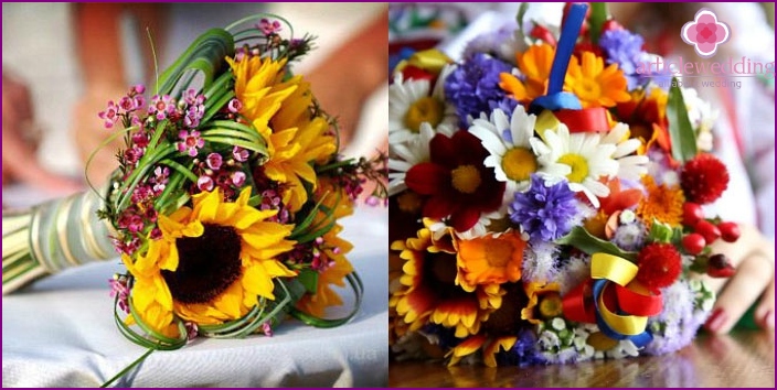 Ukrainian style wedding bouquet