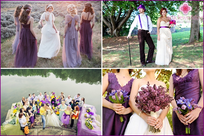 Lilac spring wedding