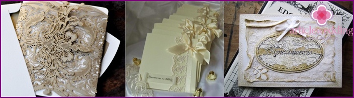 Invitation de mariage décorée