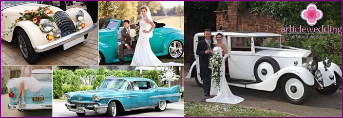 Carro de casamento vintage