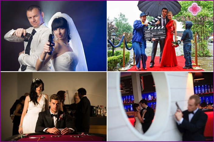 Idées de photoshoot de mariage James Bond