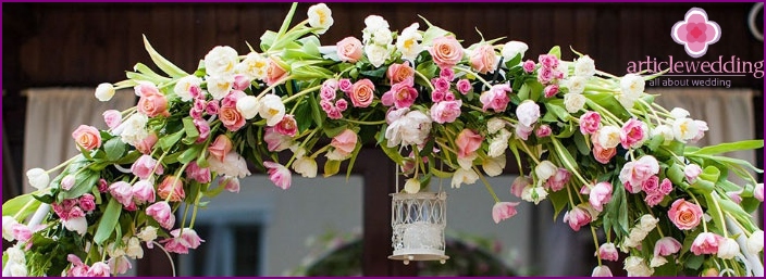 Tulip Wedding Arch