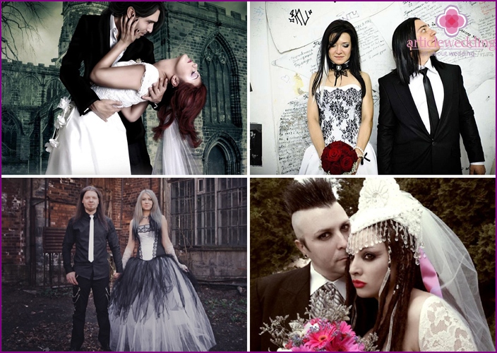 The best with couples in the Gothic style